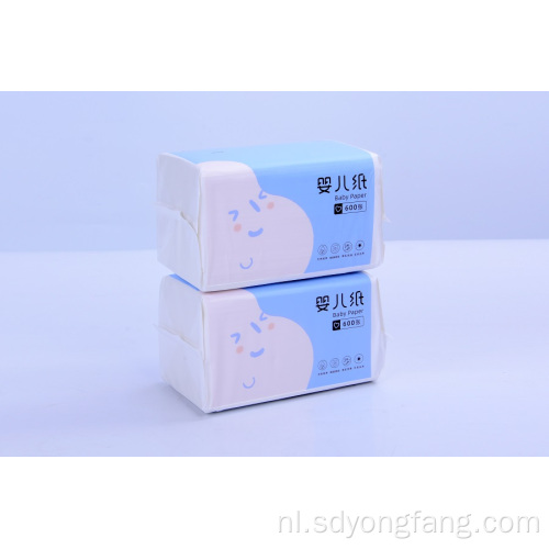 Baby Tissue Facial Sanitair Papier met Mooi Blauw Pakket